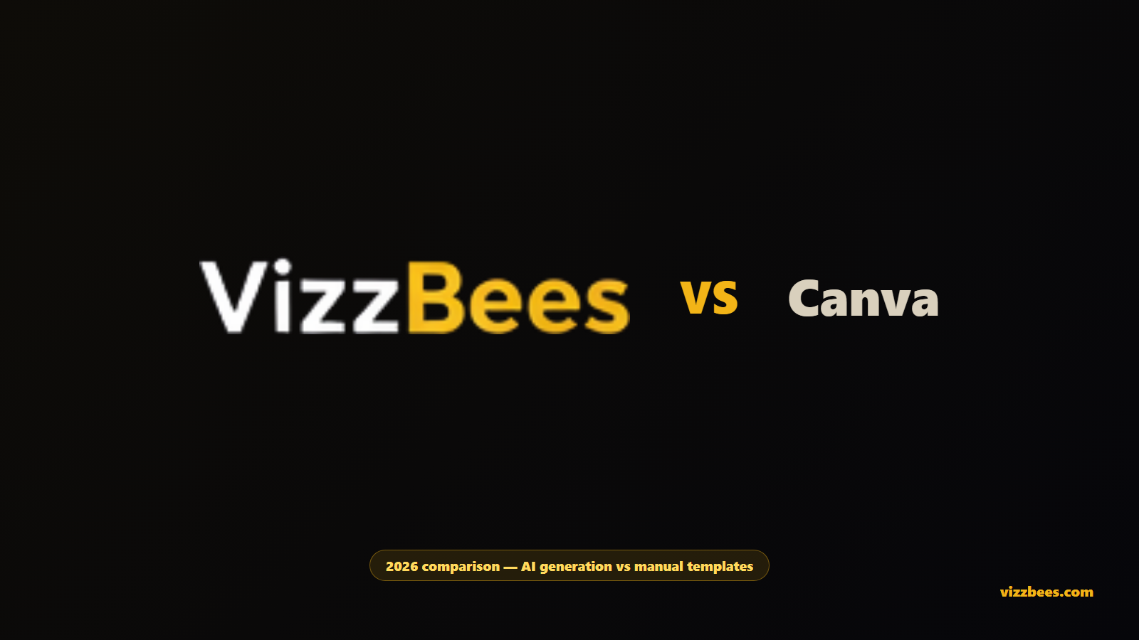 VizzBees vs Canva comparison for making thumbnails in 2026.